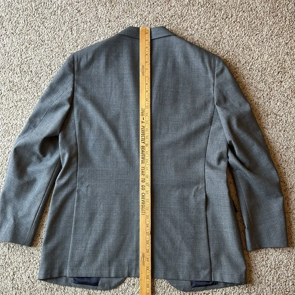 2022 SuitSupply Suit Supply La Spalla 21 Micron Tropical Wool Blazer Slim 46 R